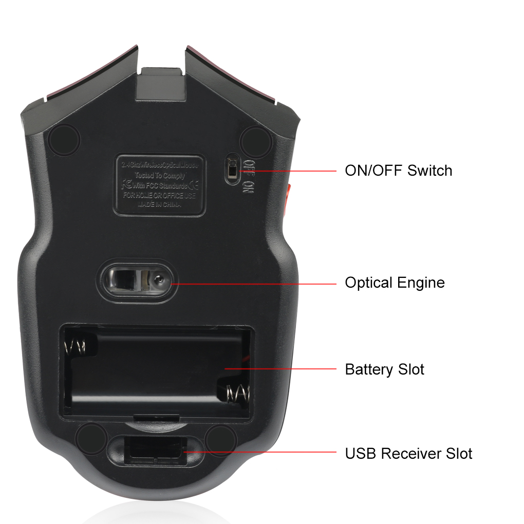 2.4G Wireless Mouse 1600DPI Op - Laptop Electronics Accessories 评论和价格