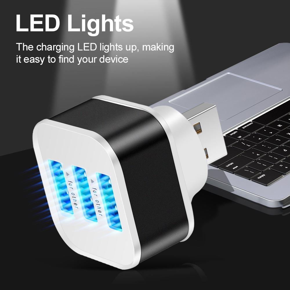 3 Port USB Slots Adaptor USB 3 - Laptop Electronics Accessories 评论和价格