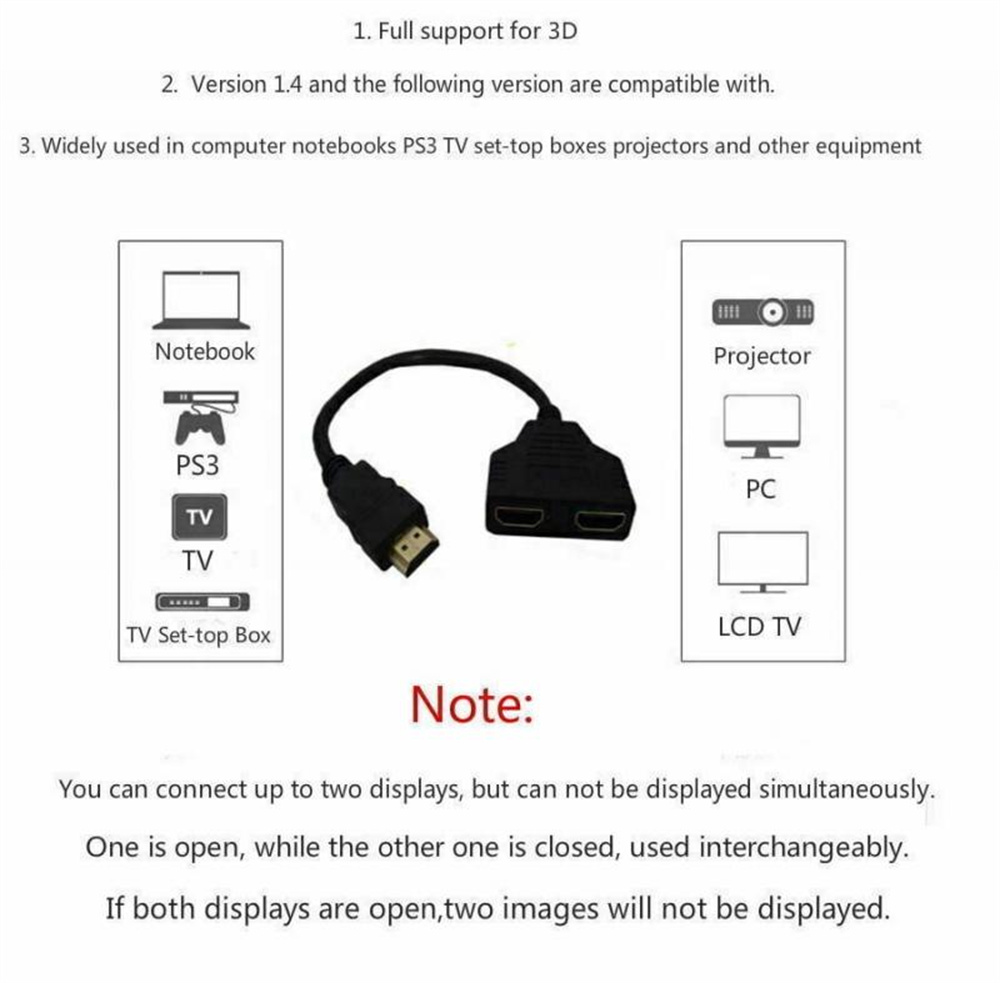 1080P 1 In 2 Out HDMI-compatib - Xbox Laptop Accessories 评论和价格