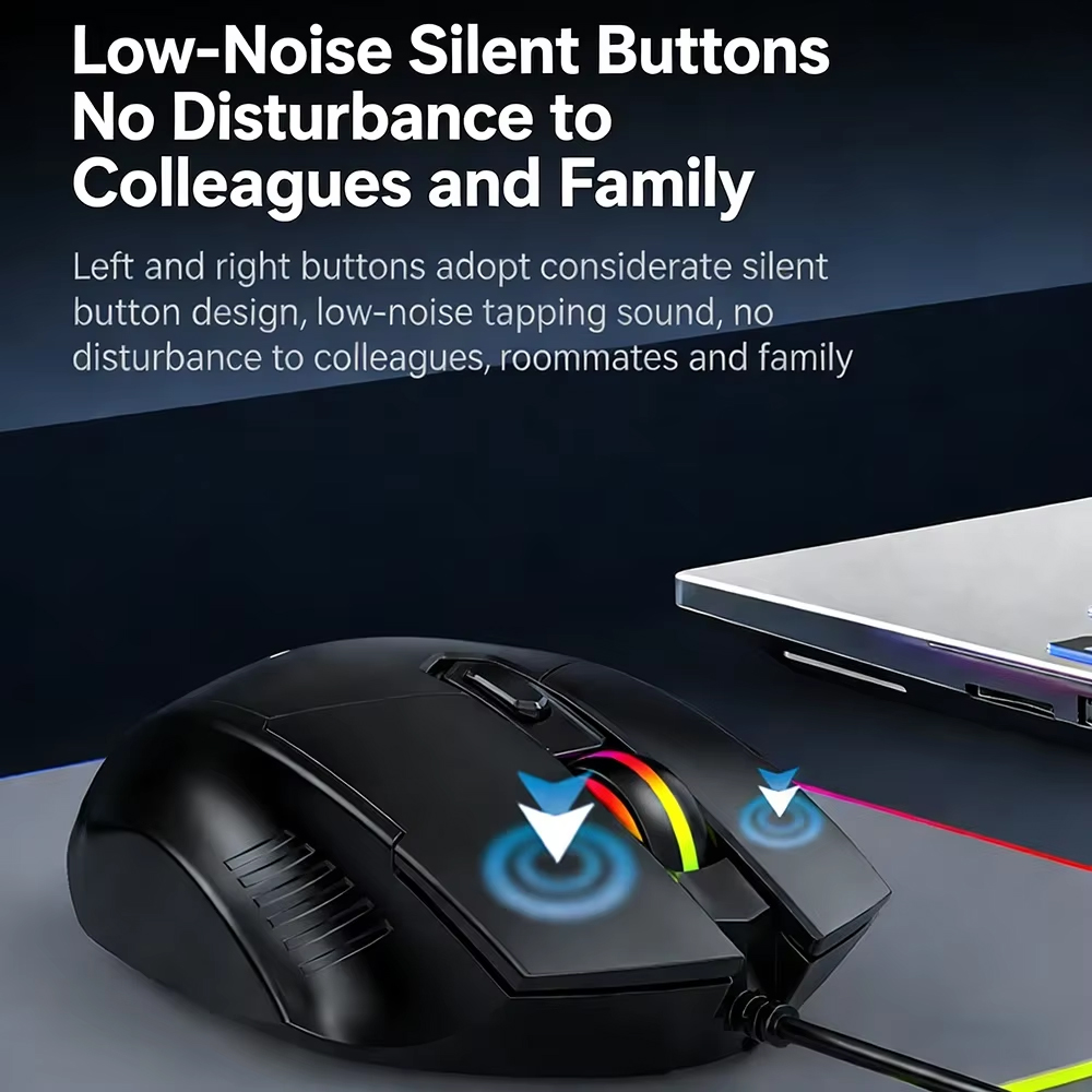 KEBIDUMEI 7200DPI Wired Mouse  - Laptop Electronics Accessories 评论和价格