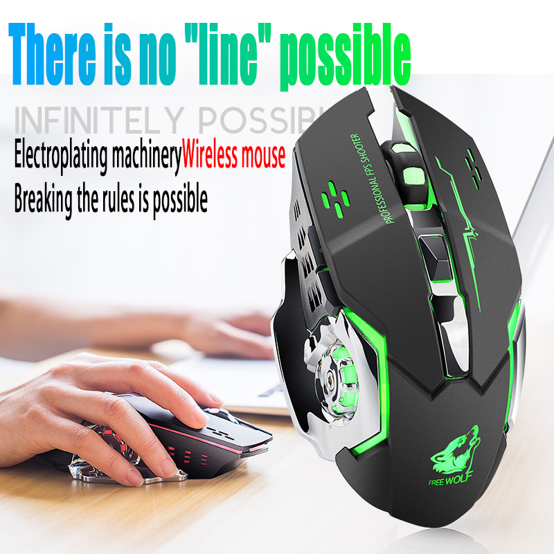 Free Wolf X8 Wireless Mouse Ch - Laptop Electronics Accessories 评论和价格