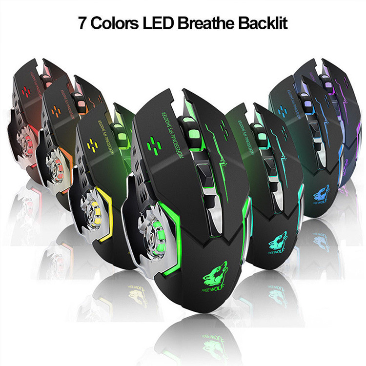 Free Wolf X8 Wireless Mouse Ch - Laptop Electronics Accessories 评论和价格