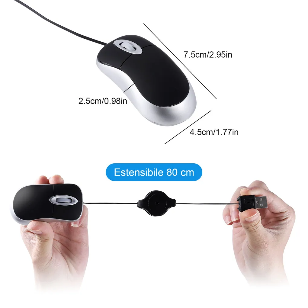 Portable Optical Mini Mouse Re - Laptop Electronics Accessories 评论和价格